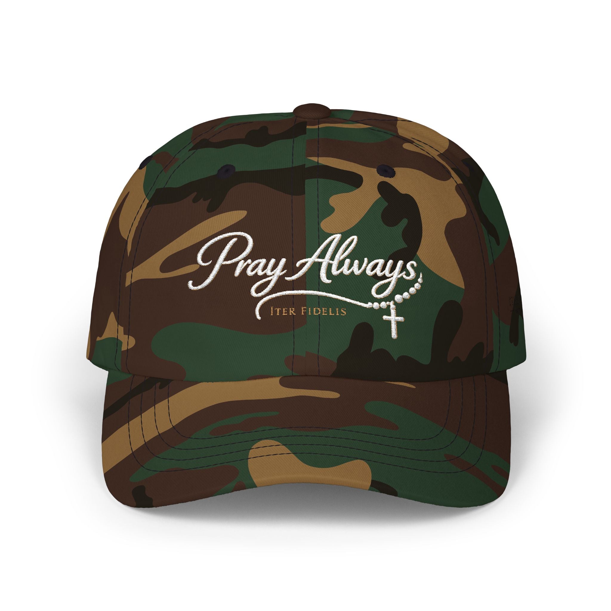 "Pray Always" Embroidered Iter Fidelis Classic Hat