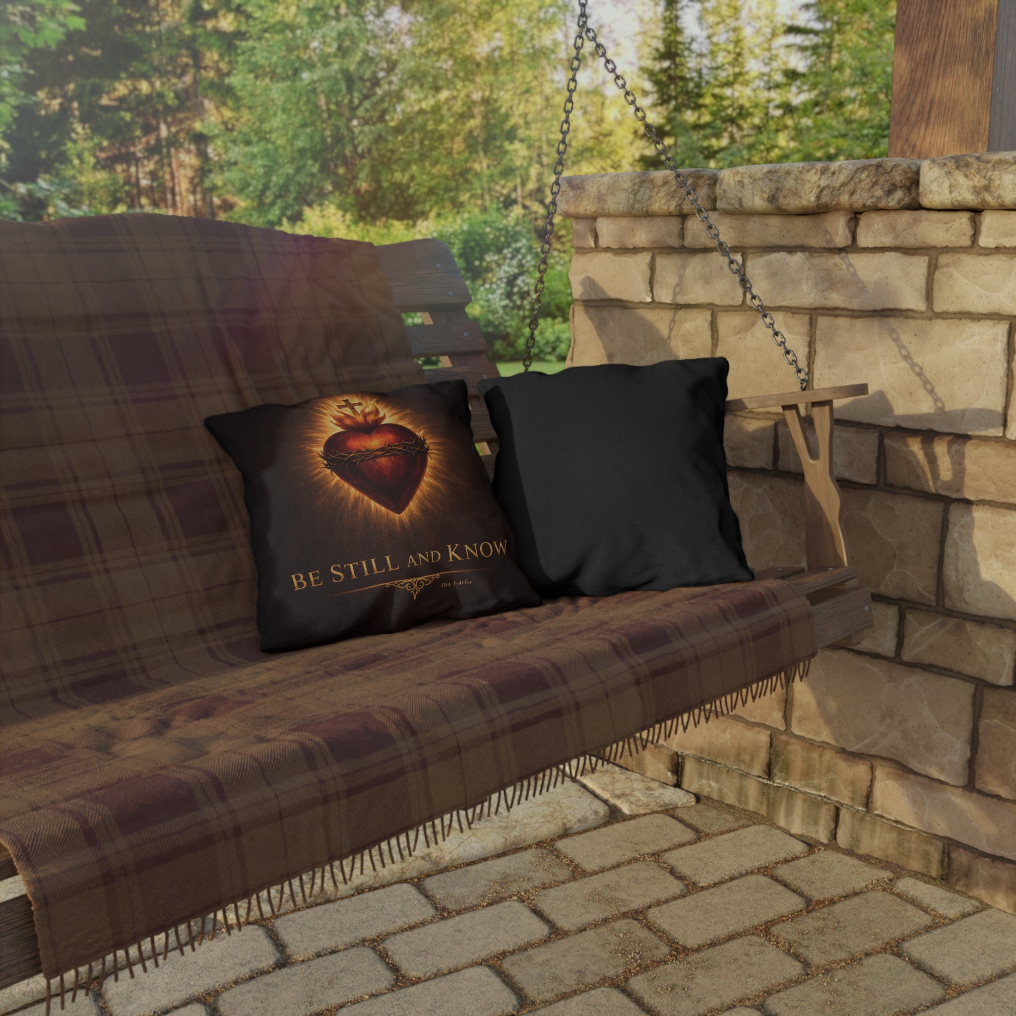 Steadfast Heart Outdoor Pillow