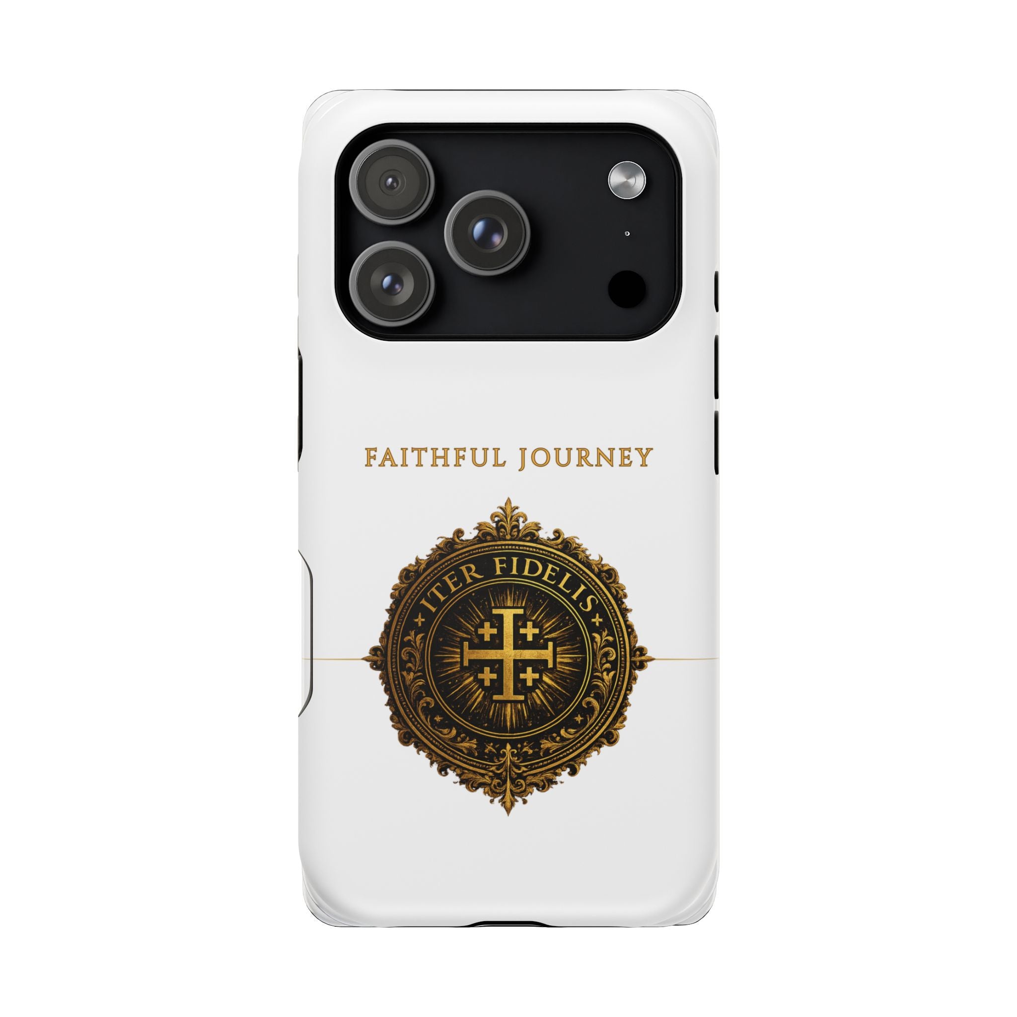 Faithful Journey Impact-Resistant Phone Case — 'Faithful Journey' ITER FIDELIS Seal