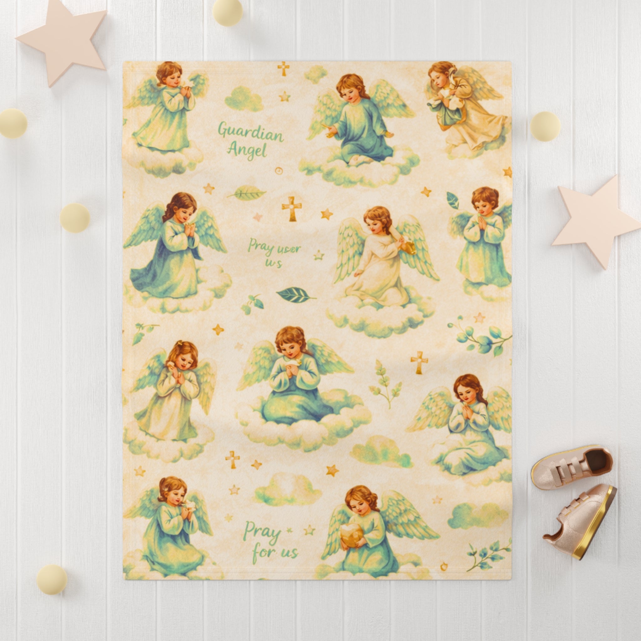 Little Guardian Angels Soft Fleece Blanket