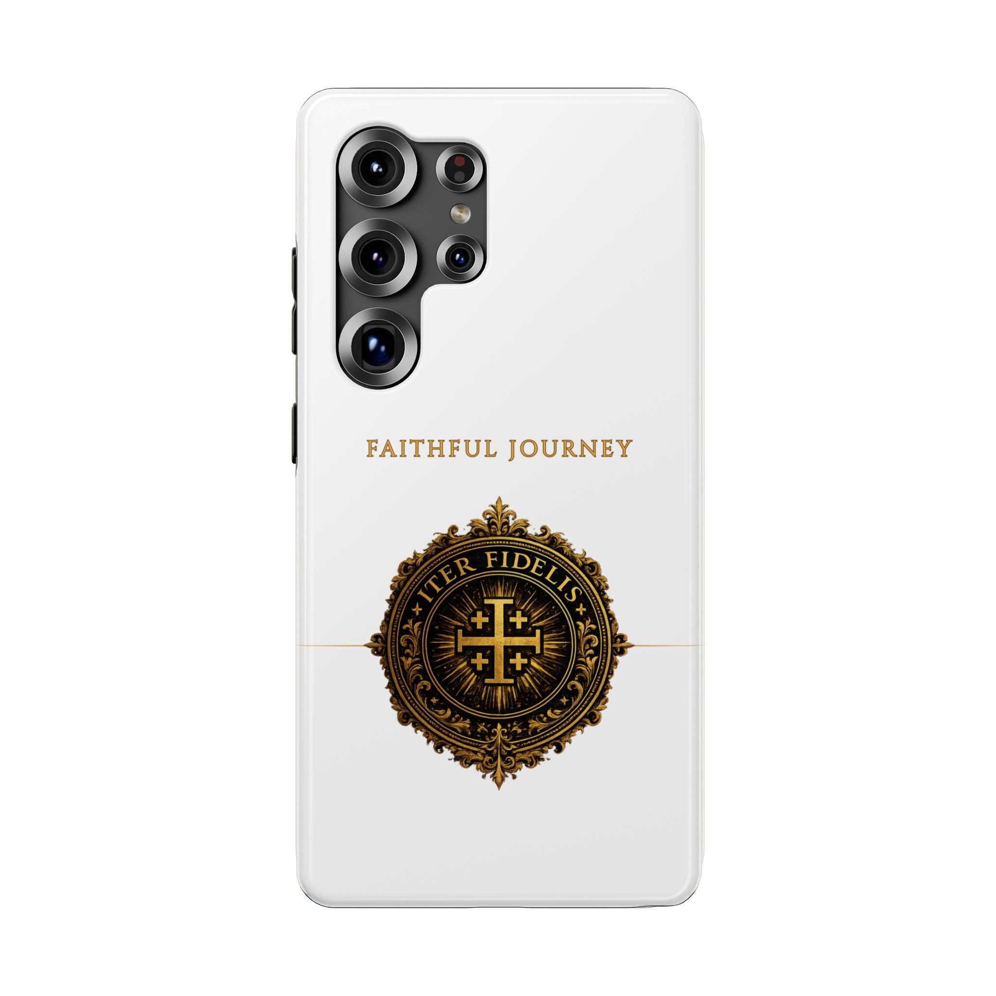 Faithful Journey Impact-Resistant Phone Case — 'Faithful Journey' ITER FIDELIS Seal