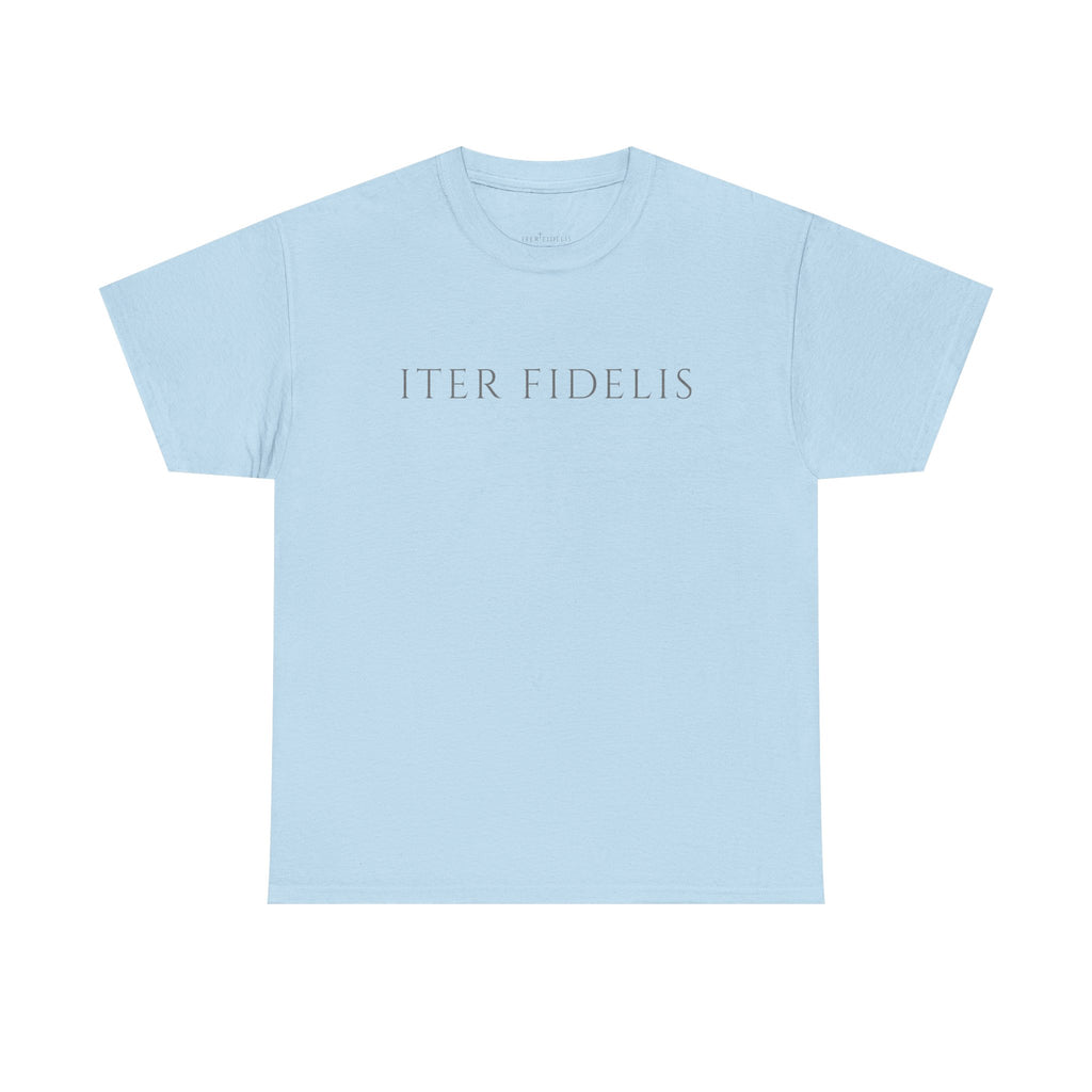 T-Shirt — Iter Fidelis Minimalist Adoration Graphic Tee