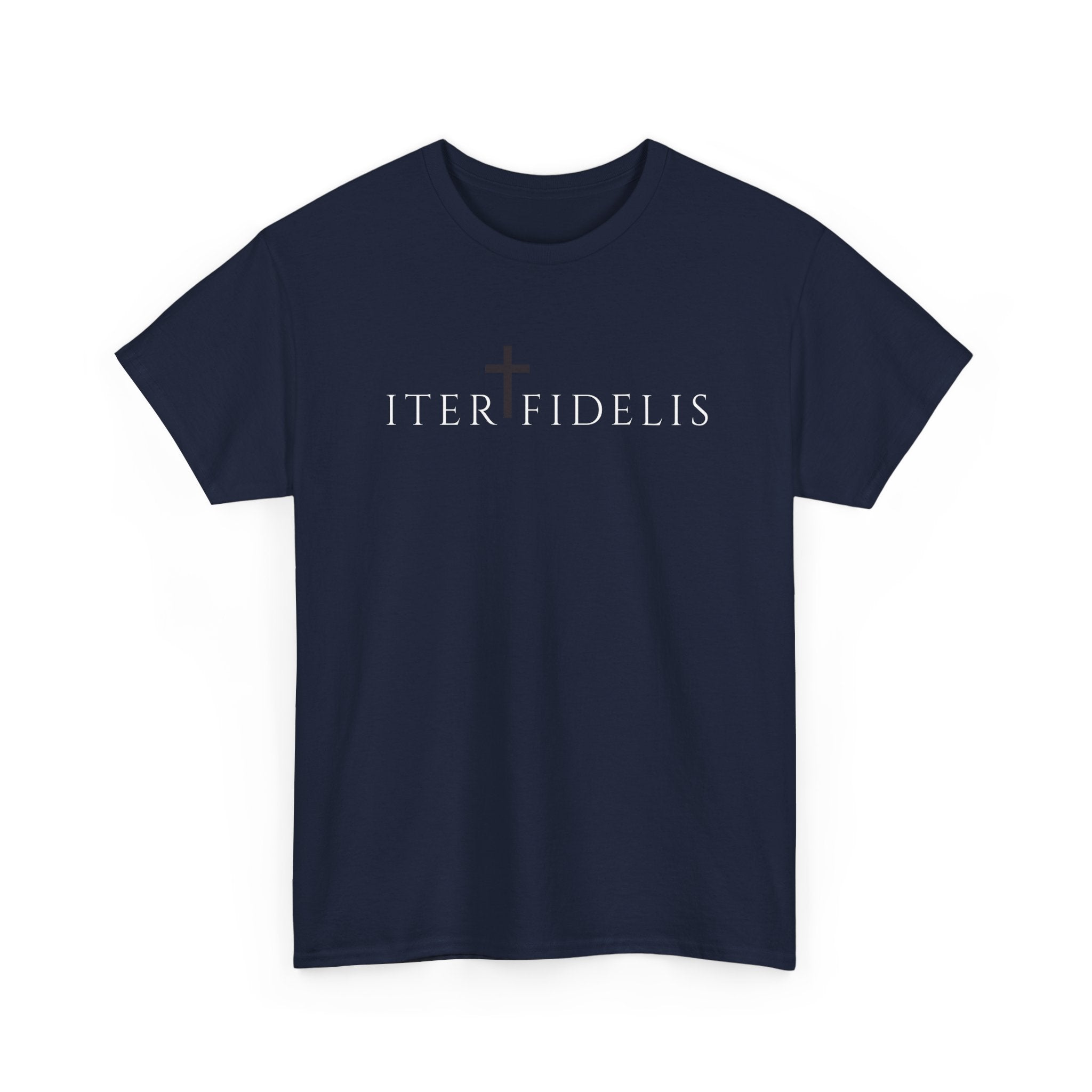 Iter Fidelis T-Shirt — "My Loss Was Not Suffering" Faith & Resilience Graphic Tee