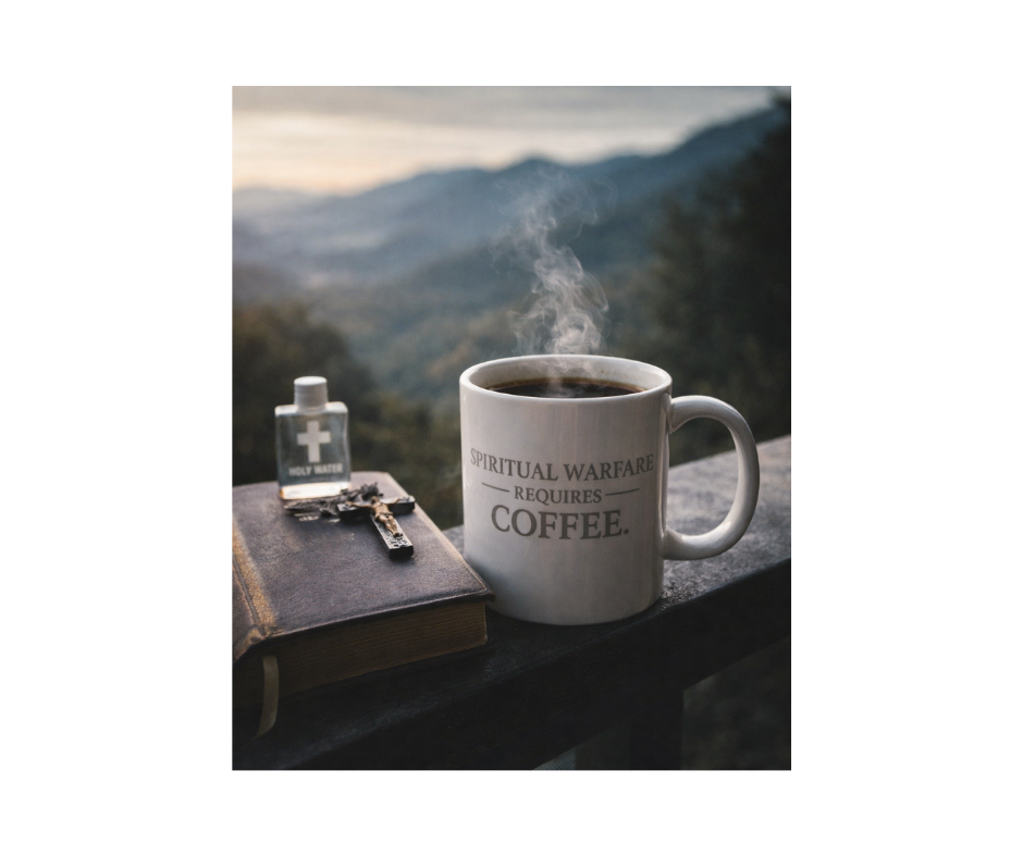 Spiritual Warfare Requires Coffee – Iter Fidelis Edition