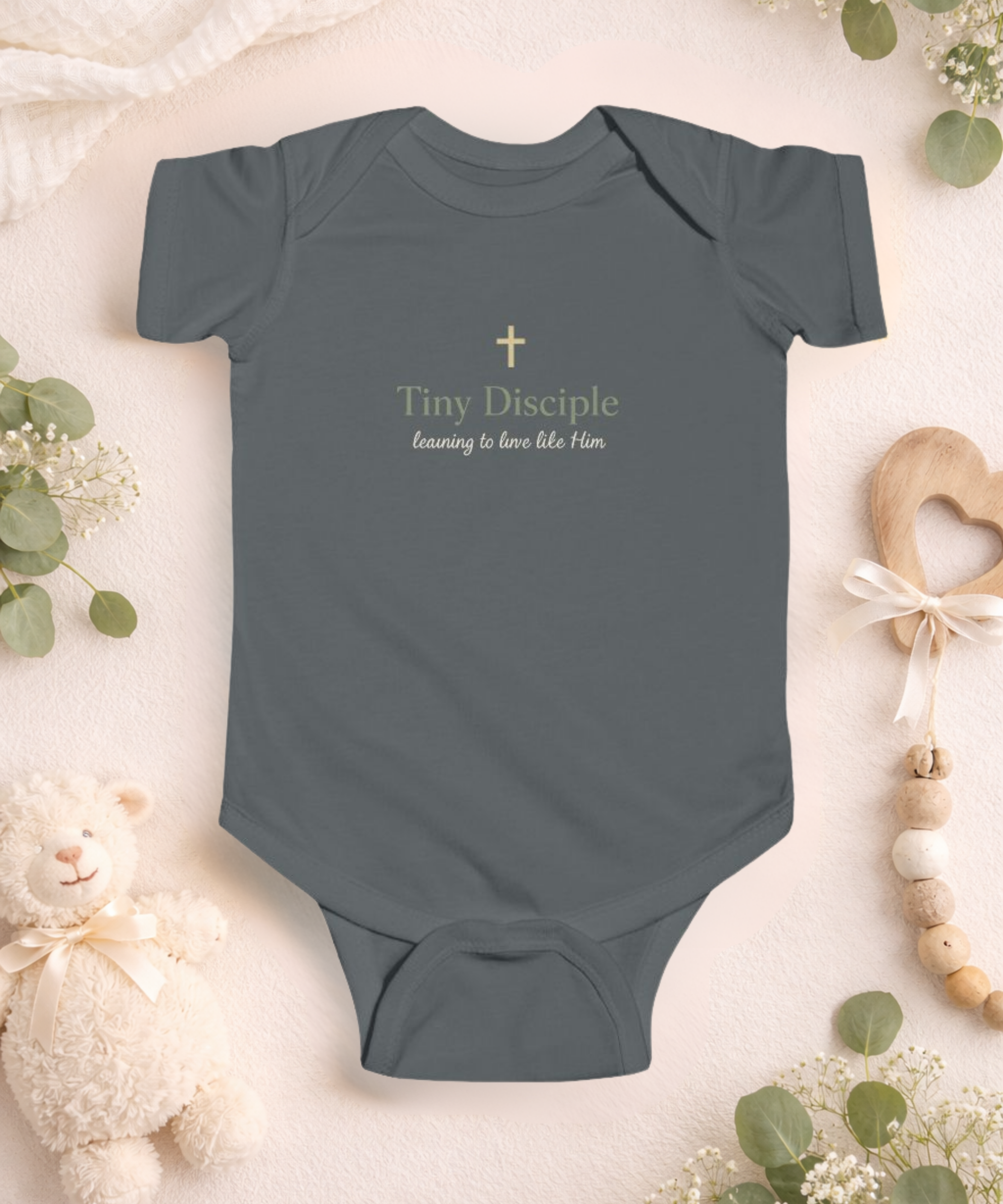 "Tiny Disciple" Christian Infant Onesie