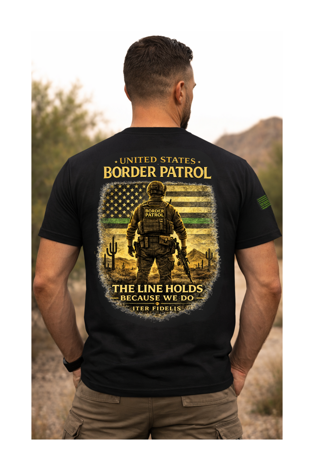 The Line Holds – Border Patrol Tribute Tee