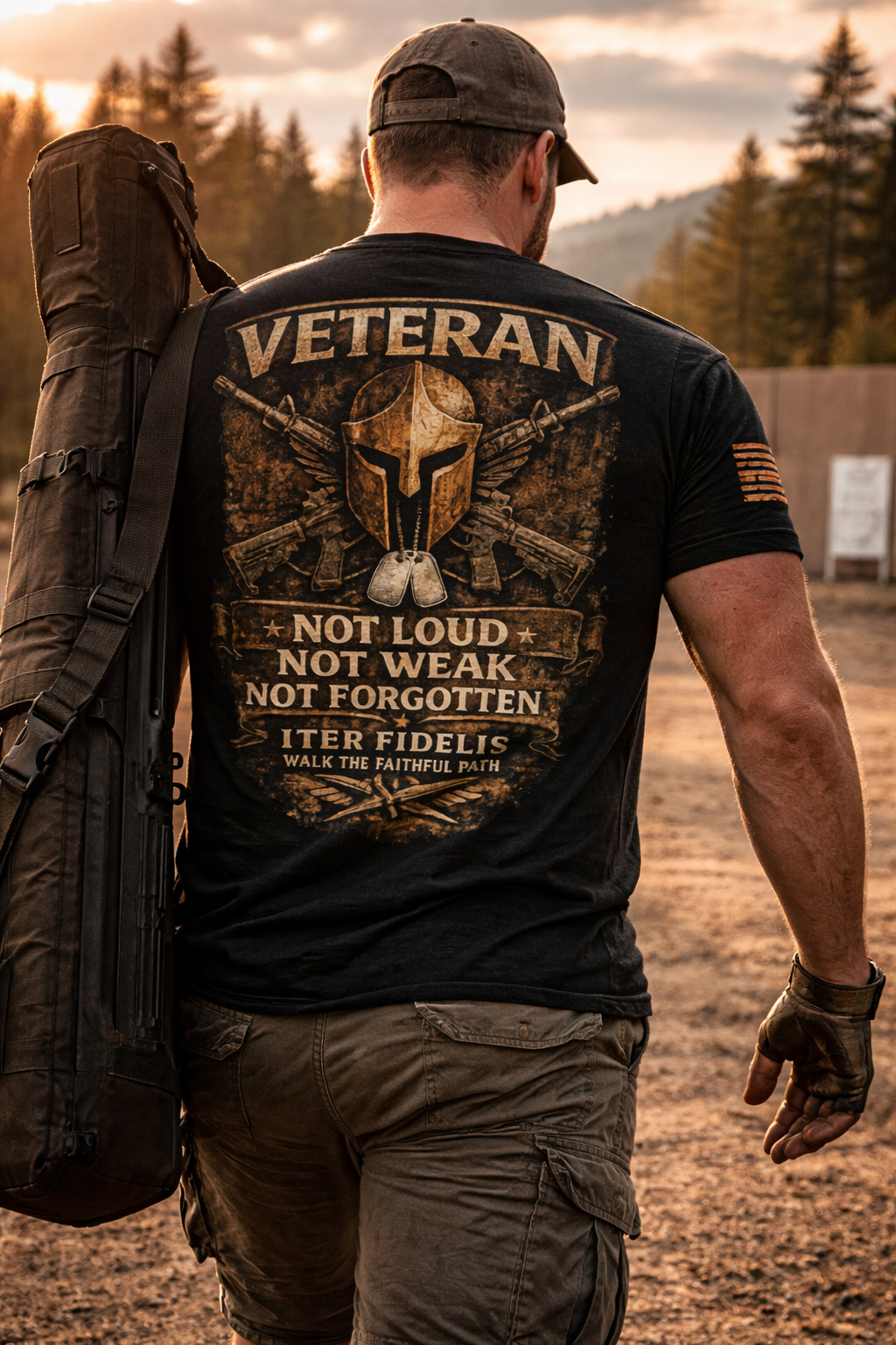 Iter Fidelis Veteran – Not Loud. Not Weak. Not Forgotten. Tee
