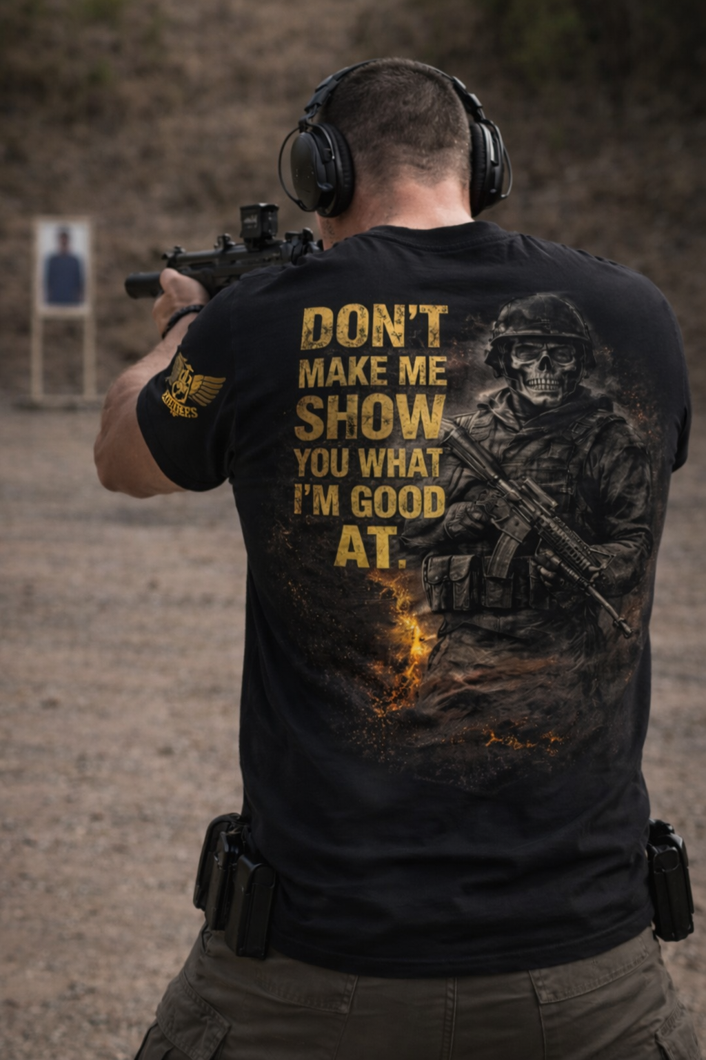 Iter Fidelis “Don’t Make Me Show You” Combat Mindset Tee