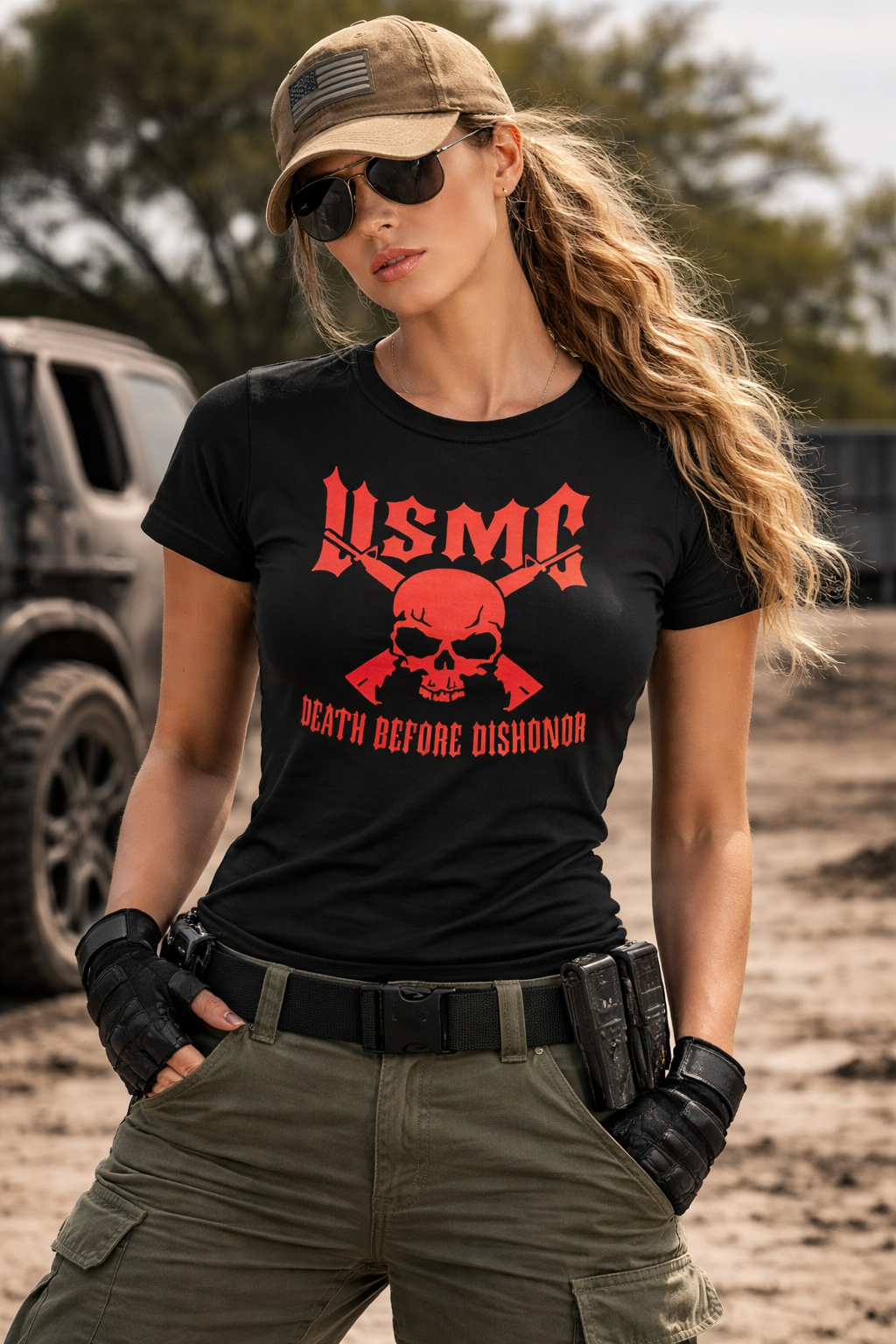 Death Before Dishonor — Women's Warrior Mindset Shirt